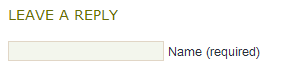 A form that asks for your name in a single field.