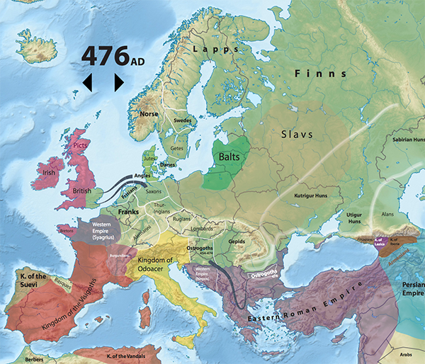 684 Bc Map Of Europe - Map